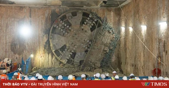Máy đào hầm TBM “Táo Bạo” về đích, hoàn thành khoan hầm metro Nhổn – ga Hà Nội