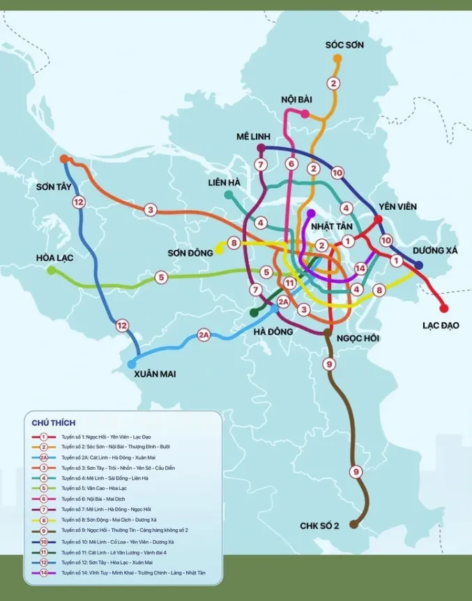 Metro số 2 Hà Nội: Thí điểm TOD để kiến tạo hành lang đô thị mới Metro số 2 Hà Nội: Thí điểm TOD để kiến tạo hành lang đô thị mới