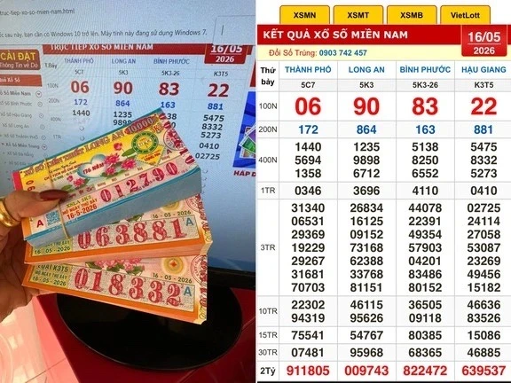 Một người trúng tới 320 tờ vé số: Tiền thưởng bao nhiêu? Một người trúng tới 320 tờ vé số: Tiền thưởng bao nhiêu?
