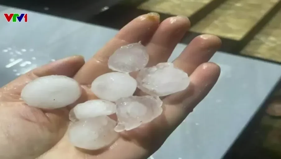 Mưa đá, dông lốc làm hàng trăm nhà dân vùng núi Bắc Bộ hư hỏng, cây trồng thiệt hại