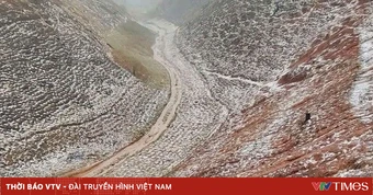 Mưa đá phủ trắng nhiều quả đồi ở Sơn La
