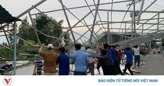 Mưa giông làm thiệt hại hàng chục căn nhà dân tại Đồng Tháp