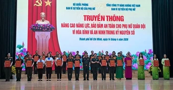Nâng cao năng lực, bảo đảm an toàn cho phụ nữ Quân đội trong kỷ nguyên số