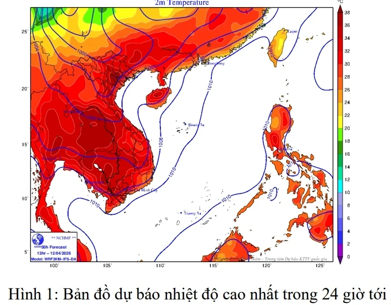 Nắng nóng đặc biệt gay gắt, miền Trung nhiều nơi vượt 40°C