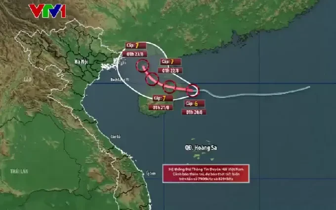Ngày 22/8, áp thấp nhiệt đới sẽ đi vào Vịnh Bắc Bộ Ngày 22/8, áp thấp nhiệt đới sẽ đi vào Vịnh Bắc Bộ