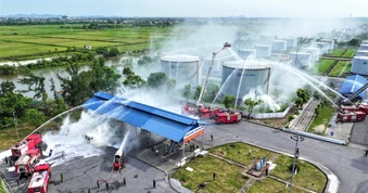 Nghệ An: Thực tập phương án chữa cháy, cứu nạn, cứu hộ cấp tỉnh