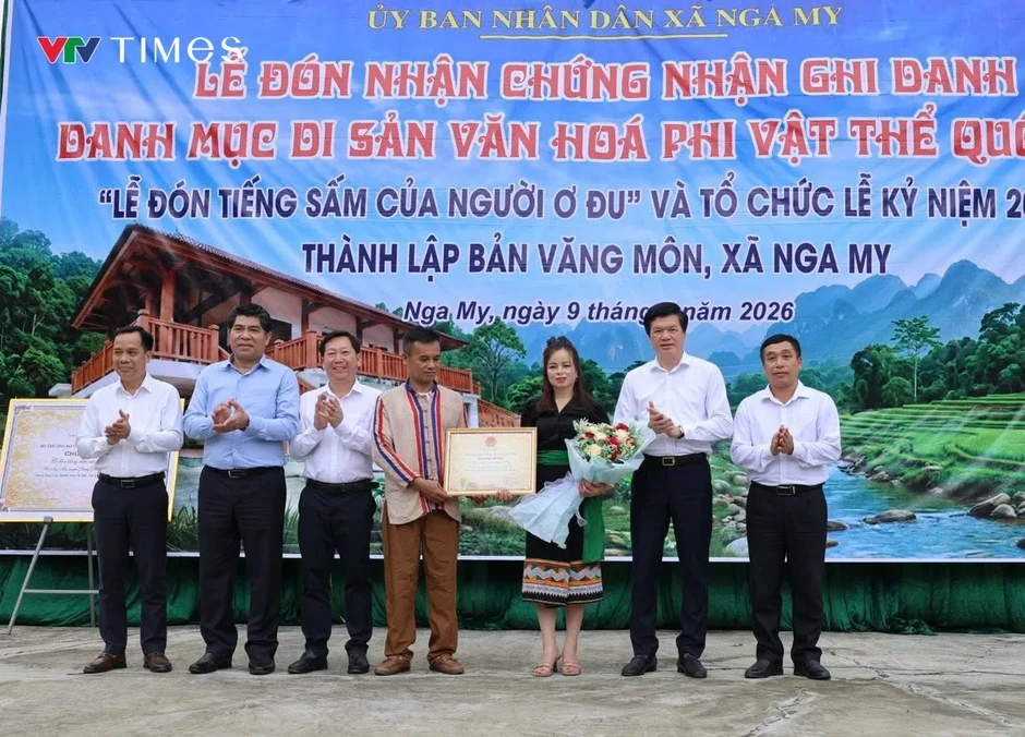 Nghi lễ “đón tiếng sấm” của người Ơ Đu trở thành Di sản văn hóa phi vật thể quốc gia Nghi lễ “đón tiếng sấm” của người Ơ Đu trở thành Di sản văn hóa phi vật thể quốc gia