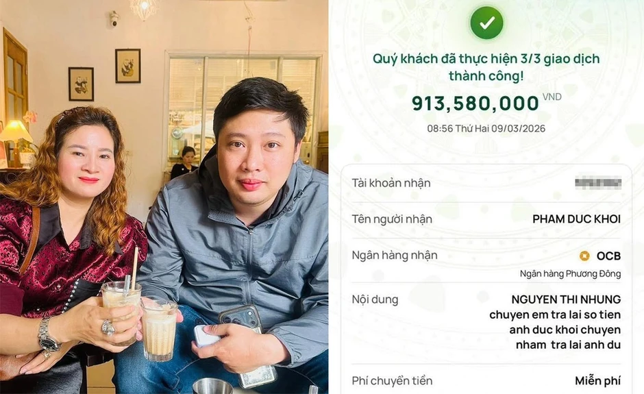 Người đàn ông ở Hà Nội vào Nghệ An nhận lại hơn 900 triệu chuyển khoản nhầm Người đàn ông ở Hà Nội vào Nghệ An nhận lại hơn 900 triệu chuyển khoản nhầm
