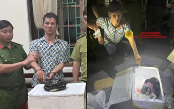 Người đàn ông SN 1987 chở thùng xốp bí ẩn trên xe máy, công an kiểm tra, phát hiện thứ khiến ai cũng rùng mình