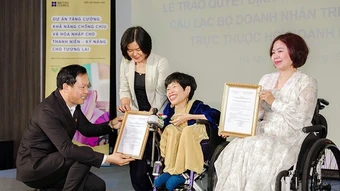 Người phụ nữ của "hành trình Nghị lực sống" làm Chủ tịch Câu lạc bộ Doanh nhân trẻ tạo tác động xã hội