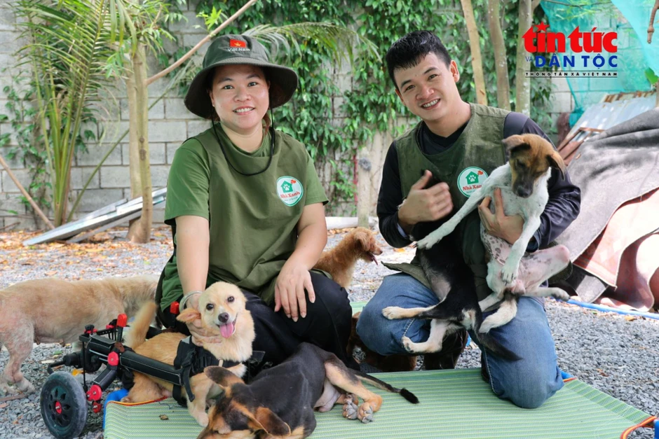 Người phụ nữ dựng 'Nhà Xanh' cưu mang 150 chú chó bị bỏ rơi Người phụ nữ dựng 'Nhà Xanh' cưu mang 150 chú chó bị bỏ rơi