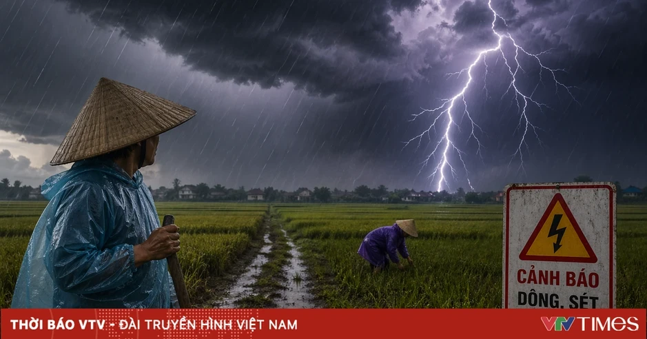 Nguy cơ dông, sét khi nông dân ra đồng Nguy cơ dông, sét khi nông dân ra đồng