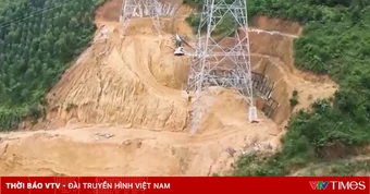 Nguy cơ sạt lở tuyến đường dây 500Kv Lào Cai - Vĩnh Yên