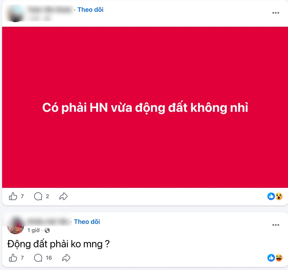 Nhà cửa rung lên trong tích tắc tối 18/5, người dân Hà Nội xôn xao vì nghi có động đất Nhà cửa rung lên trong tích tắc tối 18/5, người dân Hà Nội xôn xao vì nghi có động đất
