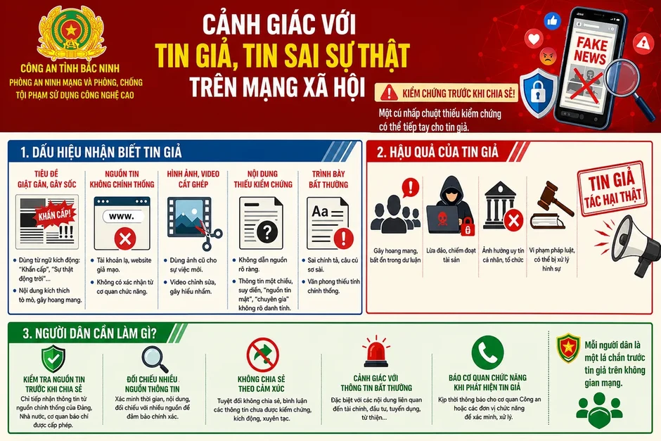 Nhận diện thông tin giả, thông tin sai sự thật trên không gian mạng Nhận diện thông tin giả, thông tin sai sự thật trên không gian mạng