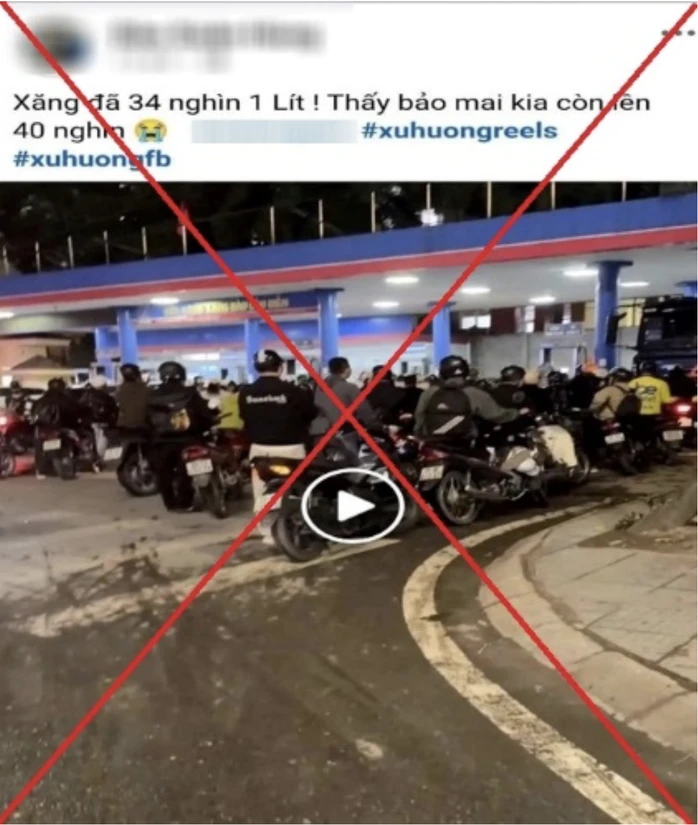 Nhân viên bán xe điện loan tin "xăng đã lên 34.000 đồng, mai kia còn lên 40.000 đồng" bị xử lý Nhân viên bán xe điện loan tin "xăng đã lên 34.000 đồng, mai kia còn lên 40.000 đồng" bị xử lý