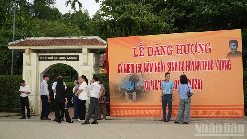 Nhiều hoạt động thiết thực hướng đến kỷ niệm 150 năm ngày sinh cụ Huỳnh Thúc Kháng Nhiều hoạt động thiết thực hướng đến kỷ niệm 150 năm ngày sinh cụ Huỳnh Thúc Kháng