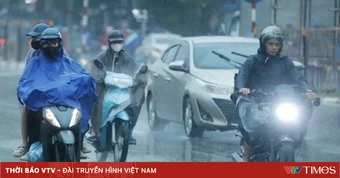 Nhiều khu vực ở Bắc Bộ mưa to đến rất to