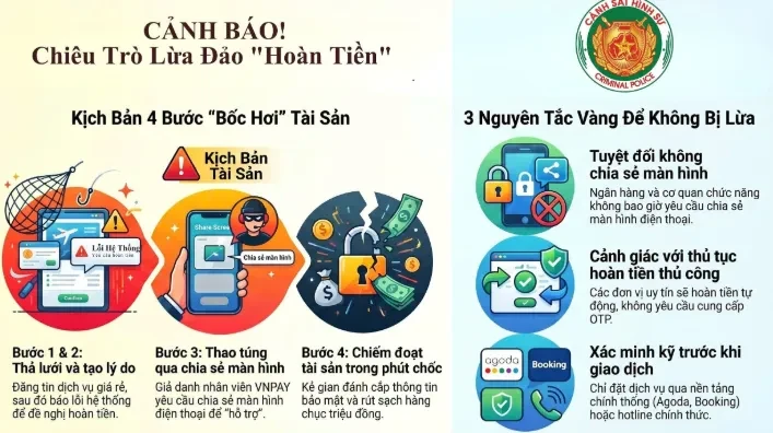 Nhiều người mất hàng chục triệu đồng vì sập bẫy chiêu “hỗ trợ hoàn tiền” khi đặt phòng online Nhiều người mất hàng chục triệu đồng vì sập bẫy chiêu “hỗ trợ hoàn tiền” khi đặt phòng online