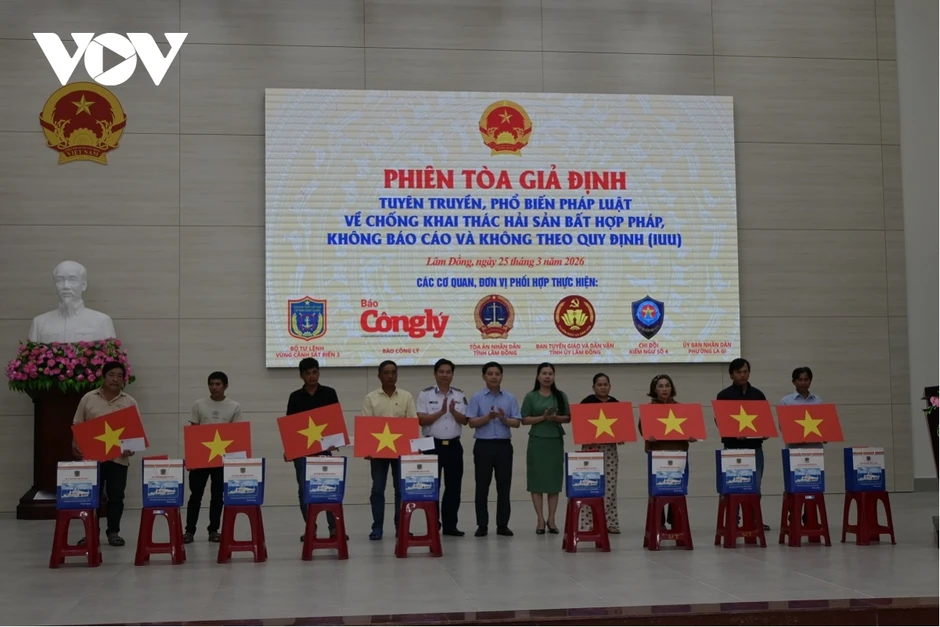Nhiều quy định liên quan đến IUU được đưa ra phiên tòa giả định ở Lâm Đồng