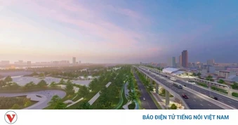 Những công trình nào được Hà Nội xây dựng trước ở trục đại lộ cảnh quan sông Hồng?