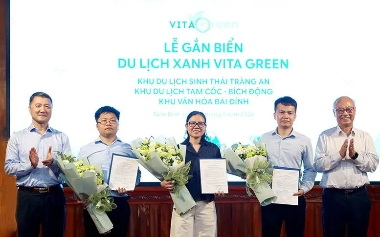 Ninh Bình dẫn đầu cả nước về doanh nghiệp đạt chứng nhận “Du lịch xanh - VITA GREEN” Ninh Bình dẫn đầu cả nước về doanh nghiệp đạt chứng nhận “Du lịch xanh - VITA GREEN”