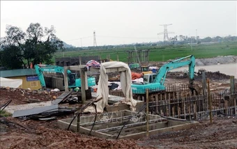 Ninh Bình xử lý vi phạm đê điều trên tuyến đê tả Đáy qua Ý Yên