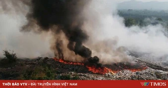 Nỗ lực khống chế đám cháy rừng và cháy bãi rác ở Lâm Đồng