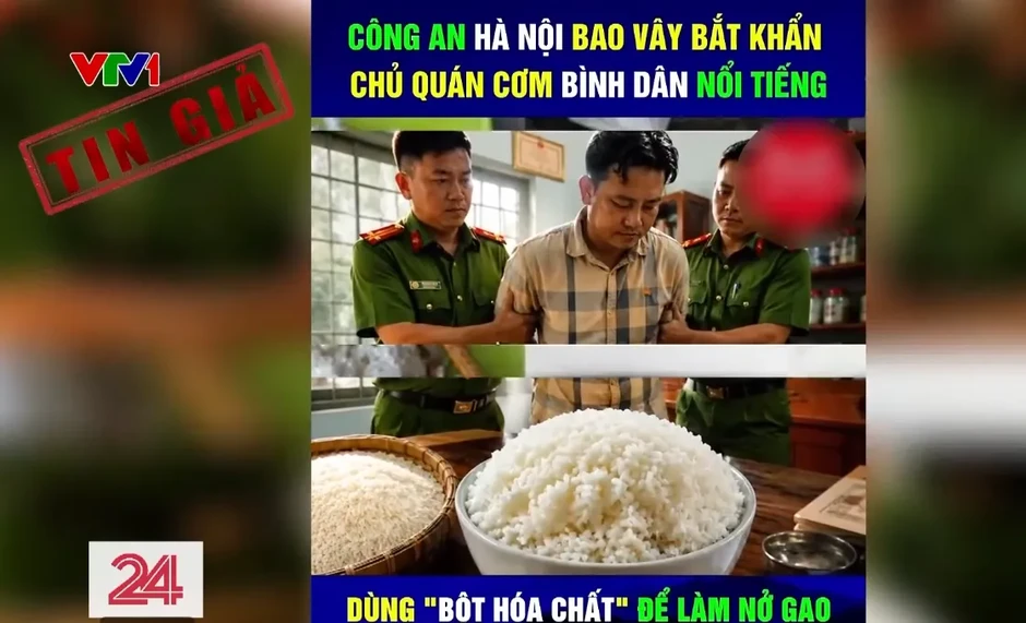 Nỗi lo thật trước tin giả về thực phẩm giả Nỗi lo thật trước tin giả về thực phẩm giả