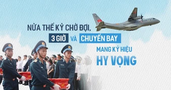 Nửa thế kỷ chờ đợi, 3 giờ và chuyến bay mang ký hiệu HY VỌNG