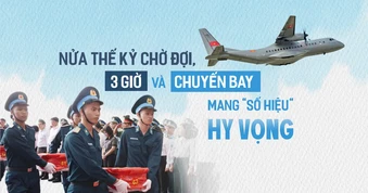 Nửa thế kỷ chờ đợi, 3 giờ và chuyến bay mang "số hiệu" HY VỌNG