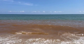 Nước biển ở Gia lai bất ngờ đổi màu đỏ lạ, người dân lo ngại