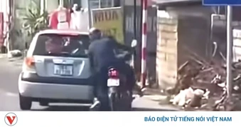 Ô tô chèn ngã xe máy trên Quốc lộ 1A ở Thanh Hóa: Tài xế khai do mất tập trung