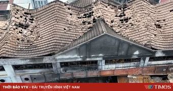 Phá dỡ khẩn cấp khu nhà lồng chợ Biên Hòa sau vụ cháy