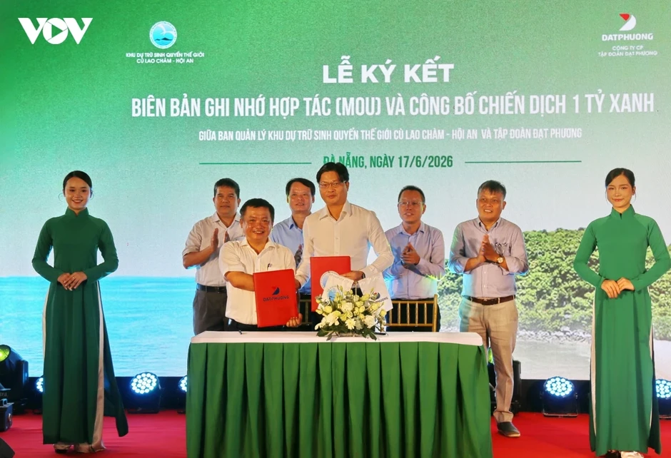 Phát động chiến dịch “1 tỷ xanh” tại Cù Lao Chàm - Hội An