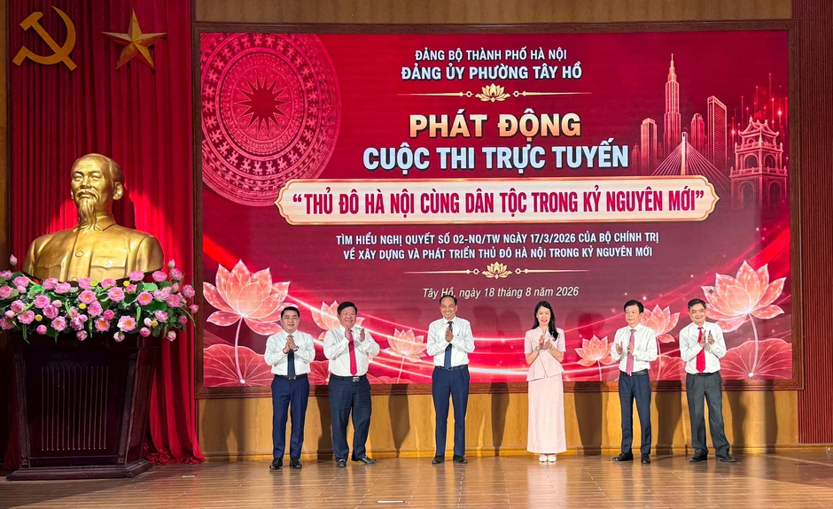 Phát động Cuộc thi “Thủ đô Hà Nội cùng dân tộc trong kỷ nguyên mới” tại Tây Hồ Phát động Cuộc thi “Thủ đô Hà Nội cùng dân tộc trong kỷ nguyên mới” tại Tây Hồ