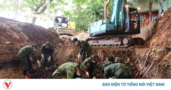 Phát hiện 24 bộ hài cốt liệt sĩ cùng nhiều di vật tại Công viên Lê Thị Riêng