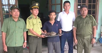 Phát hiện cá thể động vật quý hiếm trên quốc lộ