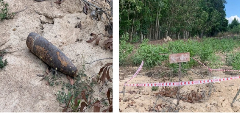 Phát hiện vật thể nghi là đạn pháo còn sót lại sau chiến tranh ở Lâm Đồng Phát hiện vật thể nghi là đạn pháo còn sót lại sau chiến tranh ở Lâm Đồng