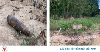 Phát hiện vật thể nghi là đạn pháo còn sót lại sau chiến tranh ở Lâm Đồng