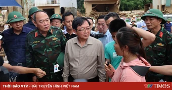 Phó Thủ tướng Hồ Quốc Dũng kiểm tra công tác khắc phục hậu quả lũ quét tại xã Mường Than, Lai Châu