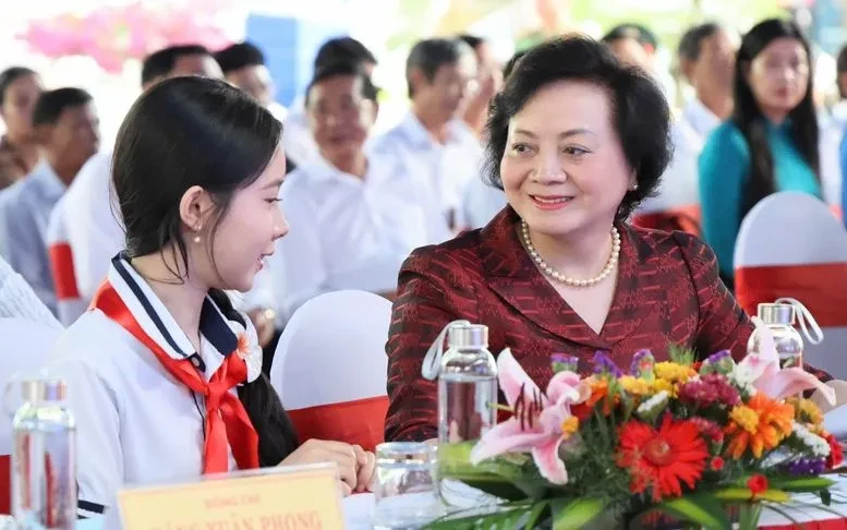 Phó Thủ tướng Phạm Thị Thanh Trà dự lễ khởi công Trường Phổ thông nội trú liên cấp Ba Chúc, tỉnh An Giang Phó Thủ tướng Phạm Thị Thanh Trà dự lễ khởi công Trường Phổ thông nội trú liên cấp Ba Chúc, tỉnh An Giang