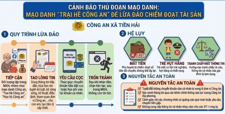 Phụ huynh cảnh giác chiêu lừa đăng ký “Học kỳ Công an” online Phụ huynh cảnh giác chiêu lừa đăng ký “Học kỳ Công an” online