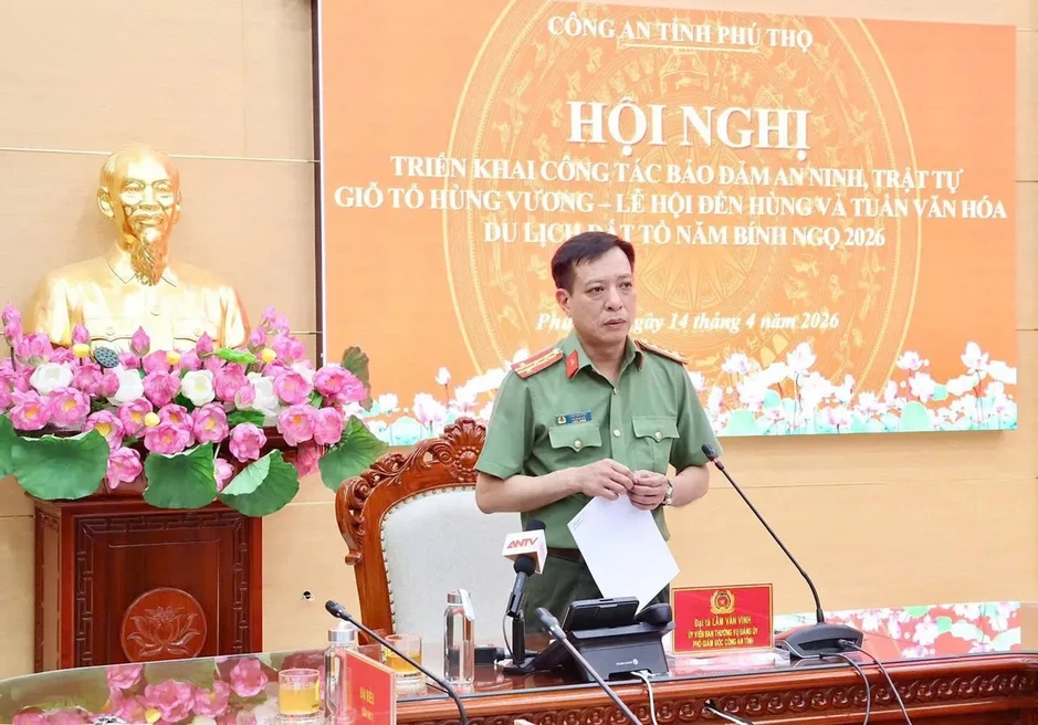 Phú Thọ huy động hơn 1.000 cán bộ chiến sĩ đảm bảo tuyệt đối an ninh trật tự Giỗ Tổ Hùng Vương 2026 Phú Thọ huy động hơn 1.000 cán bộ chiến sĩ đảm bảo tuyệt đối an ninh trật tự Giỗ Tổ Hùng Vương 2026