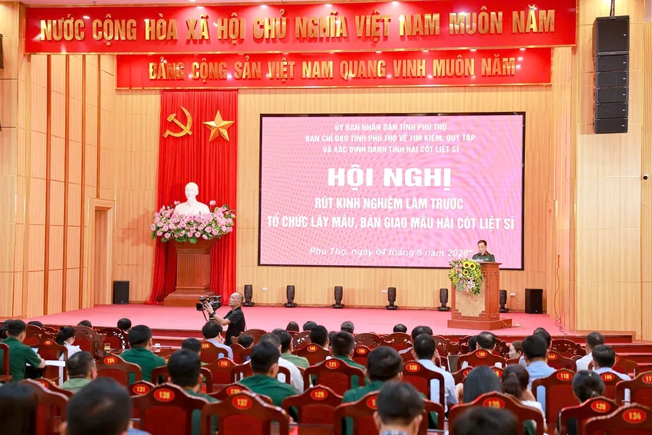 Phú Thọ lấy mẫu ADN hài cốt liệt sĩ chưa xác định danh tính, phấn đấu hoàn thành trước tháng 3/2027 Phú Thọ lấy mẫu ADN hài cốt liệt sĩ chưa xác định danh tính, phấn đấu hoàn thành trước tháng 3/2027