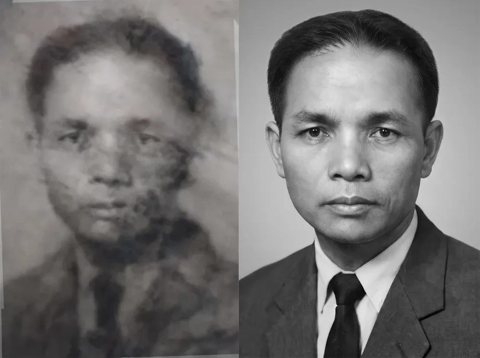 Phục chế tấm ảnh người phụ nữ tìm thấy trong phần mộ liệt sĩ ở Quảng Ngãi Phục chế tấm ảnh người phụ nữ tìm thấy trong phần mộ liệt sĩ ở Quảng Ngãi