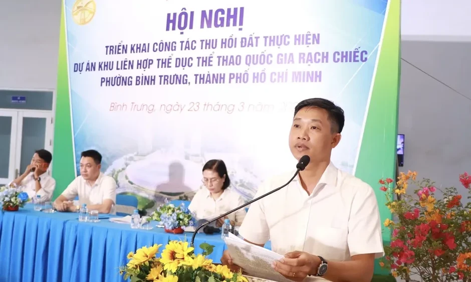 Phường Bình Trưng triển khai thu hồi đất dự án Khu Liên hợp thể dục thể thao quốc gia Rạch Chiếc Phường Bình Trưng triển khai thu hồi đất dự án Khu Liên hợp thể dục thể thao quốc gia Rạch Chiếc
