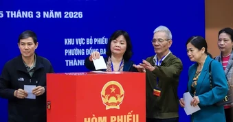 Phường có hơn 6 vạn cử tri vận hành thử quy trình bỏ phiếu bầu cử