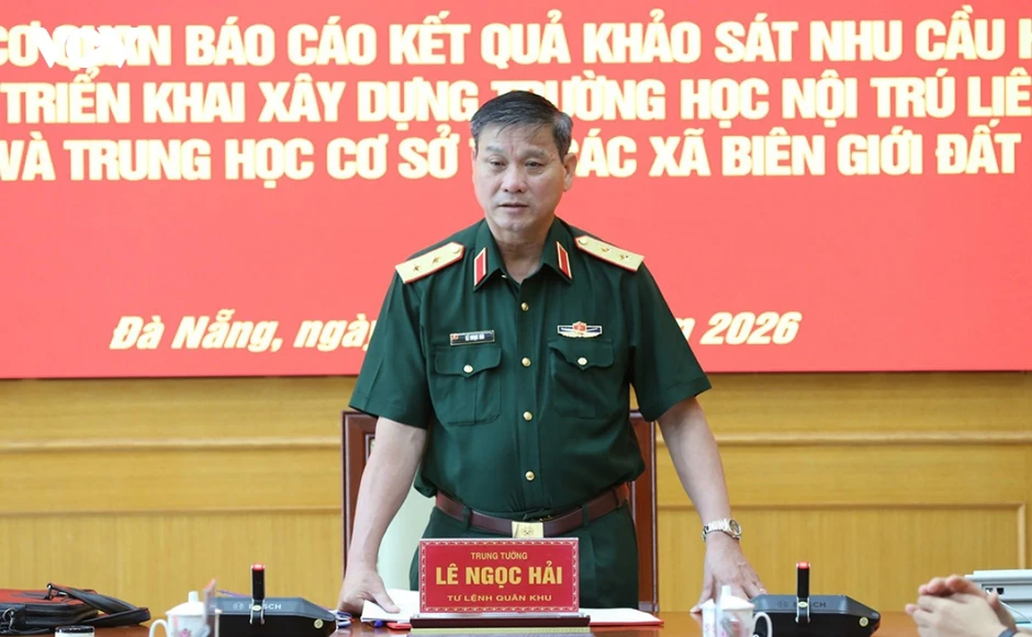 Quân khu 5 hỗ trợ xây dựng trường học nội trú liên cấp khu vực biên giới