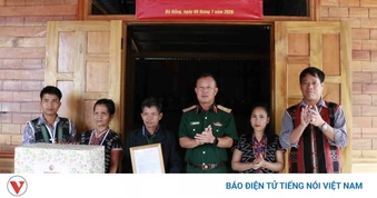Quân khu 5 trao nhà tình nghĩa tặng gia đình chính sách tại xã biên giới Hùng Sơn